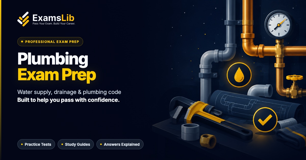 Plumbing Exam original study illustration