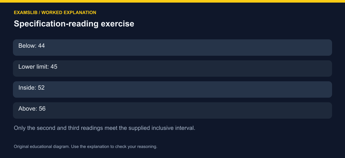 Specification-reading exercise