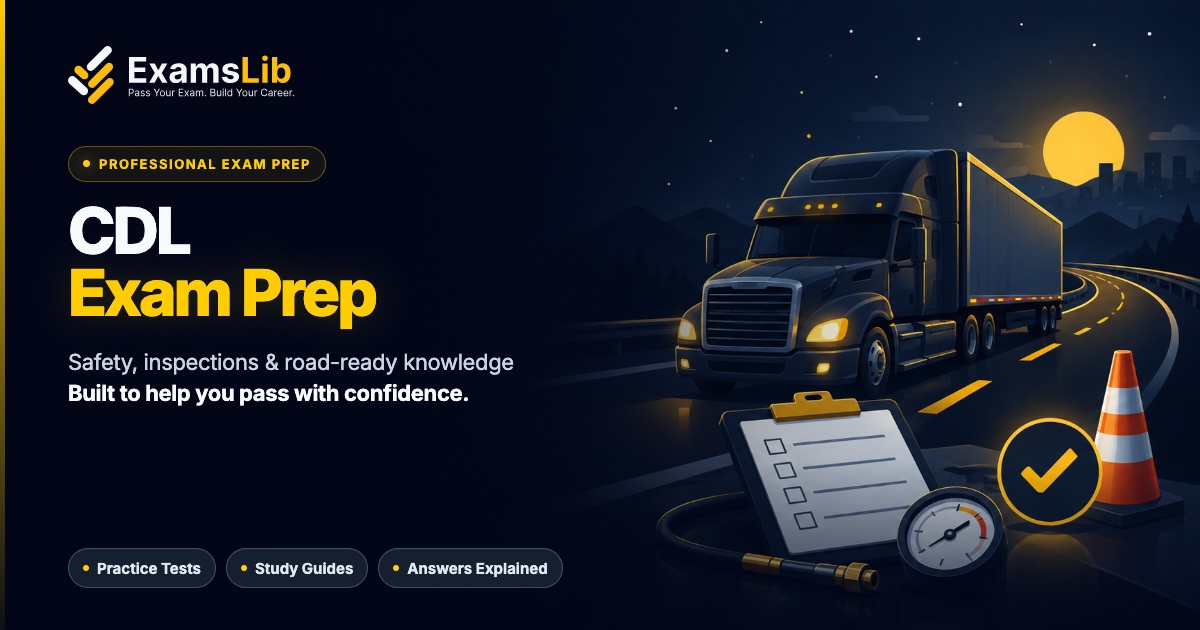 CDL Exam study illustration