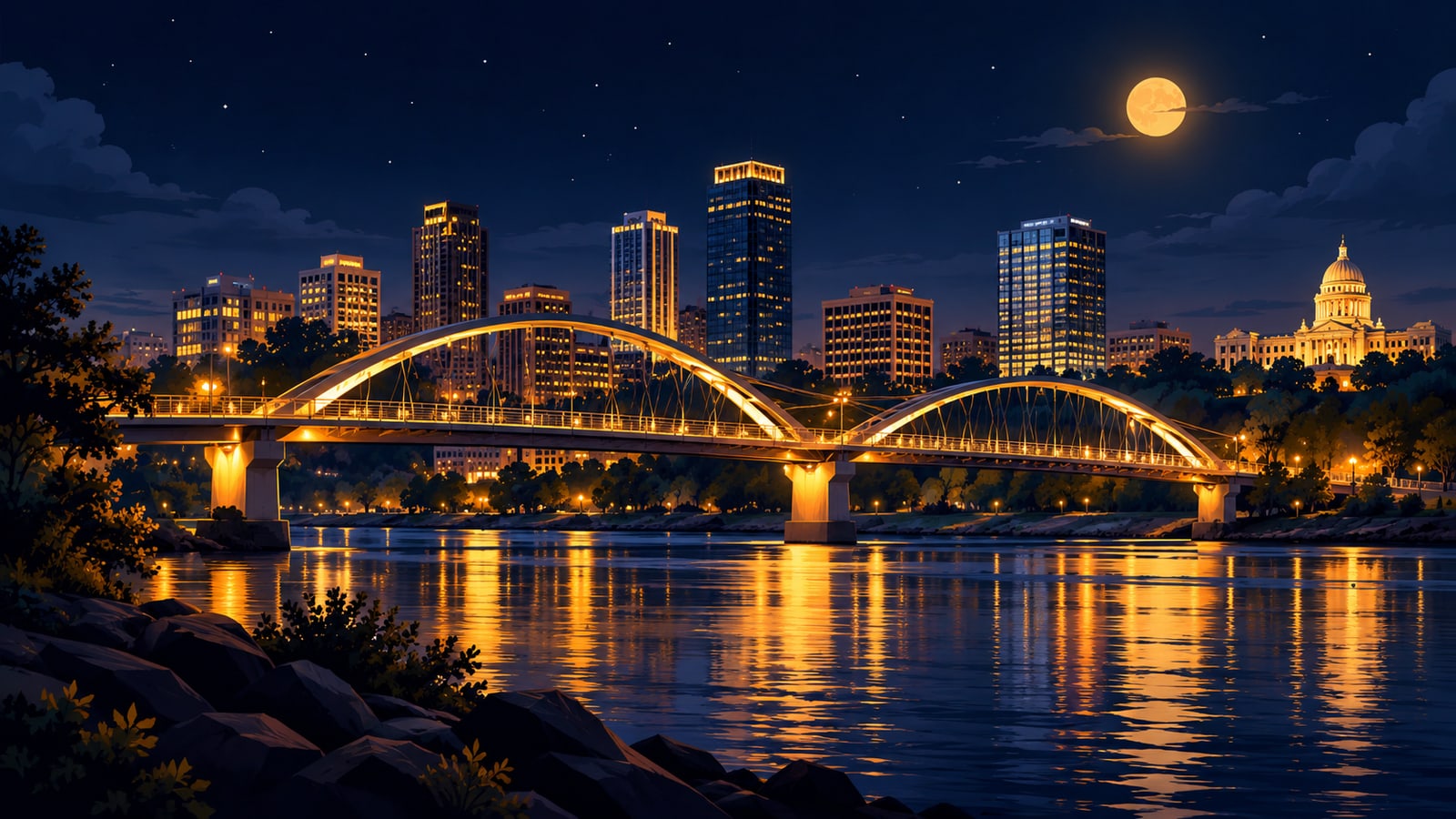 Arkansas skyline