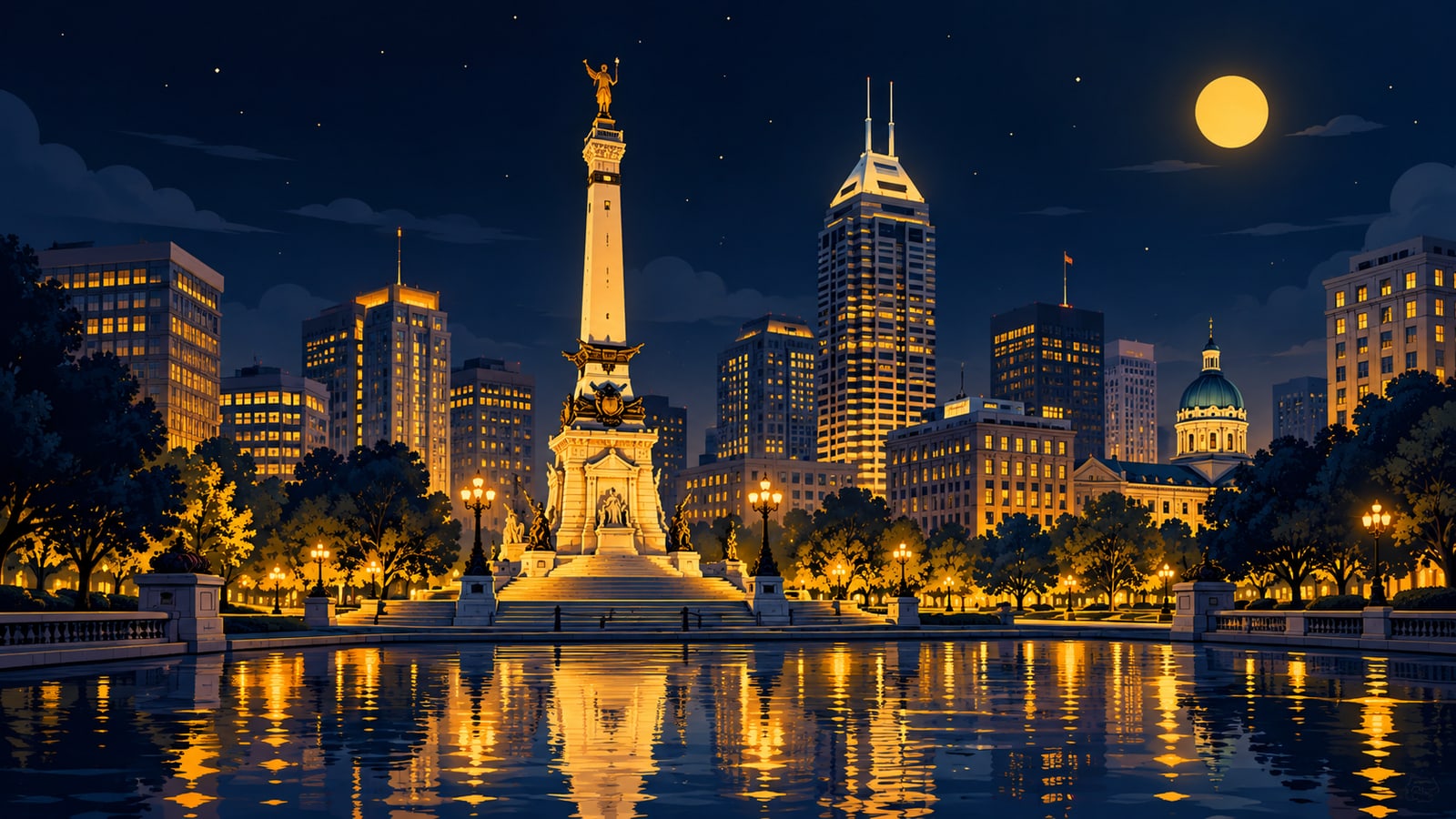Indiana skyline