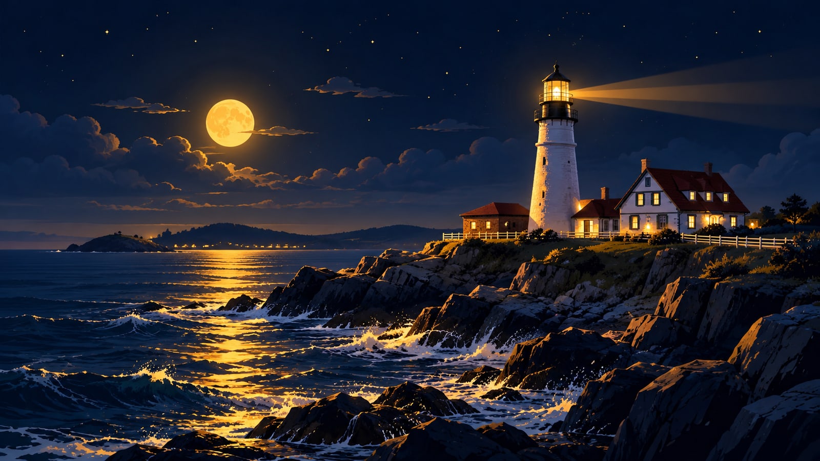 Maine skyline
