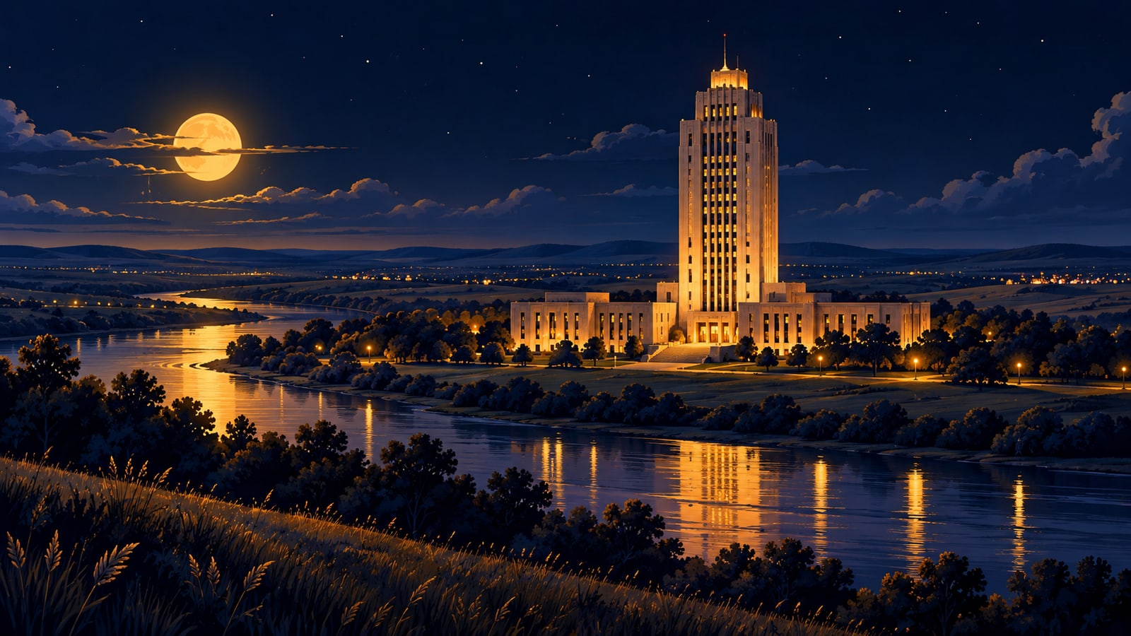 North Dakota skyline