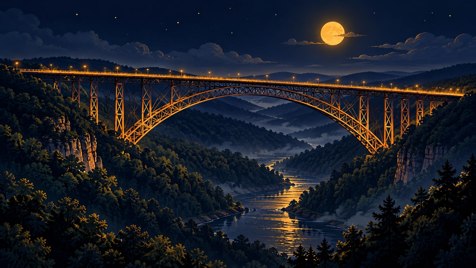 West Virginia skyline